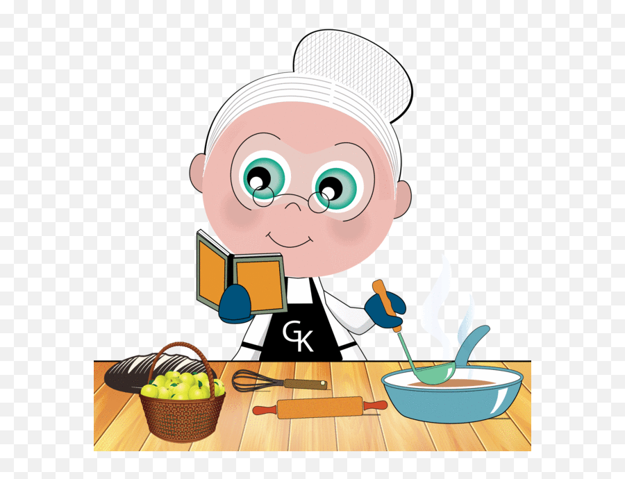 Cooking Clipart - Grandmother Cooking Png Emoji,Emoji Grandmother