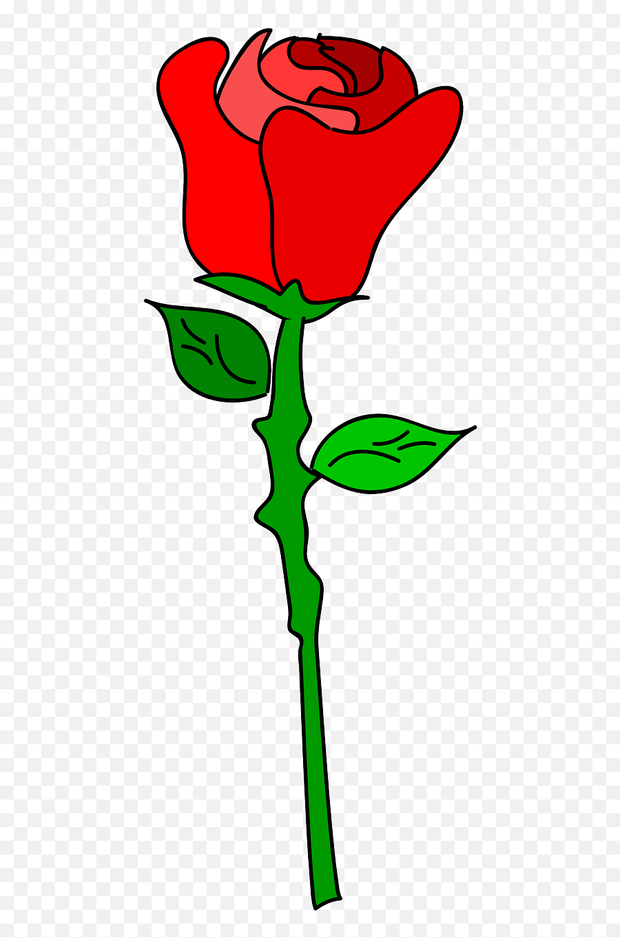 Rose Flower Love Romance Romantic - Simple Rose Clipart Emoji,Rose Gold Emoji