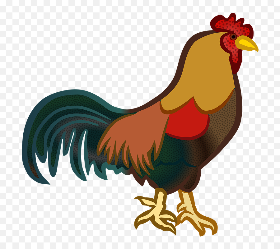 Clipart Of Cartoon Rooster Emoji,Cardinal Emoticon