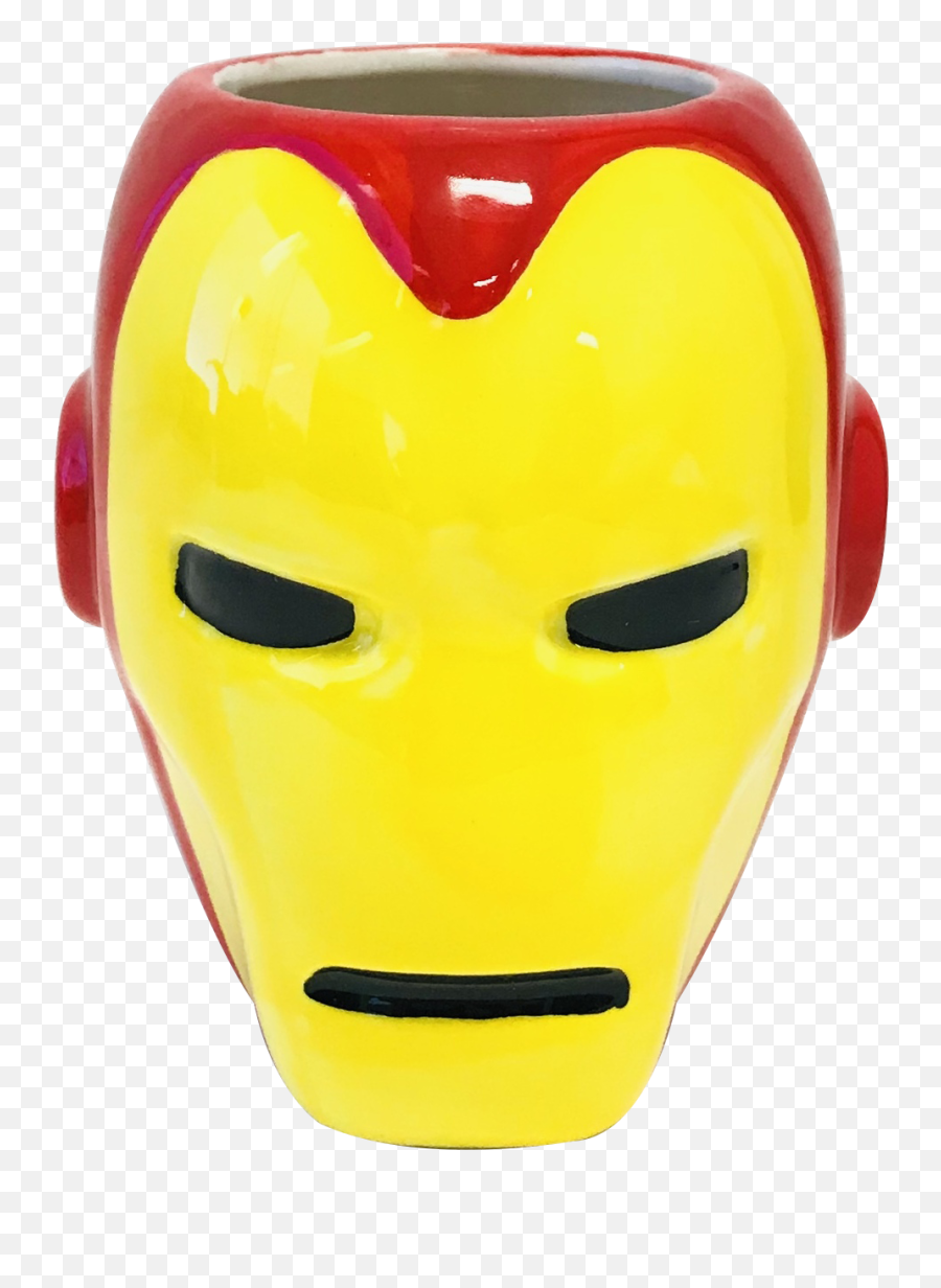 Ironman Ceramic Sculpted Mug - Face Mask Emoji,Iron Man Emoticon