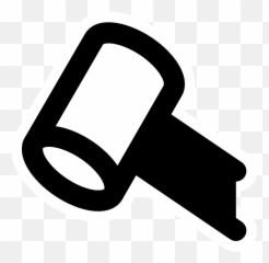 Clipart - Mono Auction Png Download Full Size Clipart Icon Emoji,Gavel Emoji