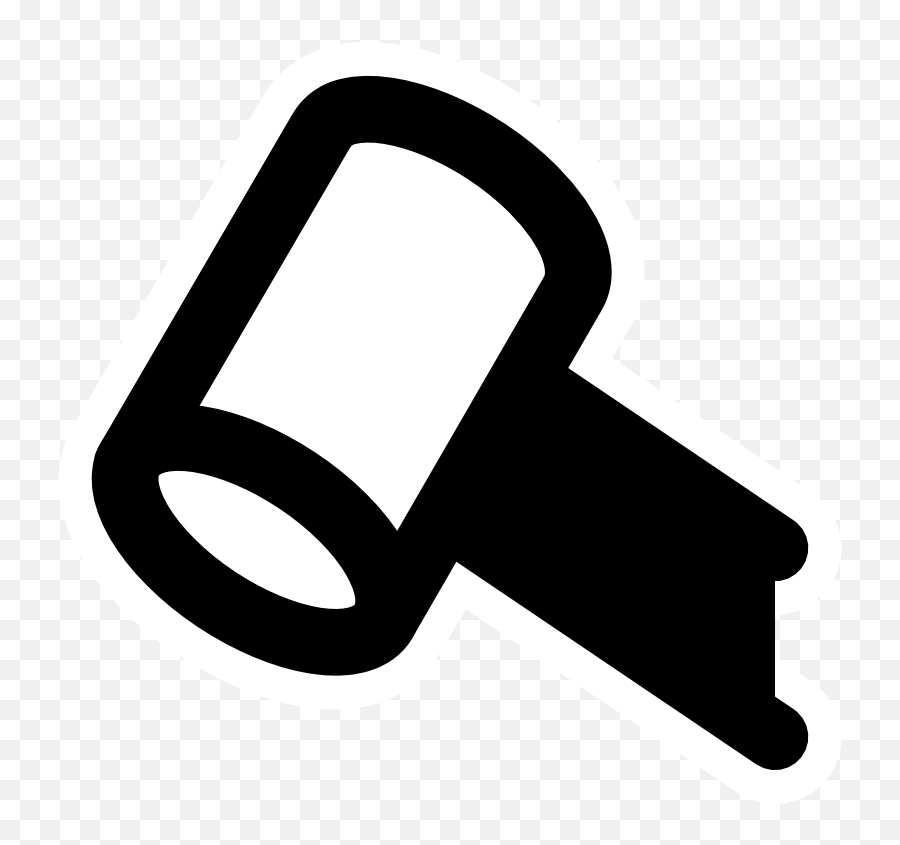 Clipart - Mono Auction Png Download Full Size Clipart Icon Emoji,Gavel Emoji