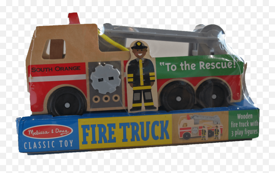 Customized South Orange Fire Truck - Melissa U0026 Doug Toy Vehicle Emoji,Truck Emoji