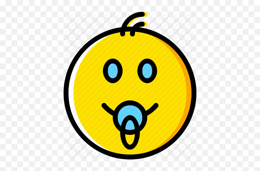 Baby Emoji Emoticons Face Icon - Circle,Baby Emoticons