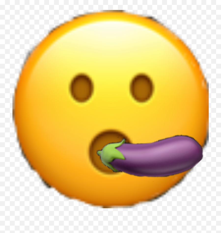 Trending Eggplant Stickers - Smiley Emoji,Eggplant Emoticon