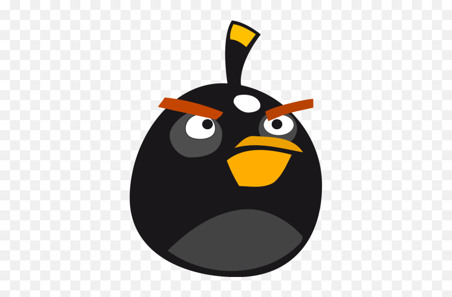 Angry Bird Tag Black Bird Angry Angry Birds 128px Icon - Black Angry Birds Bomb Emoji,Angry Birds Emojis