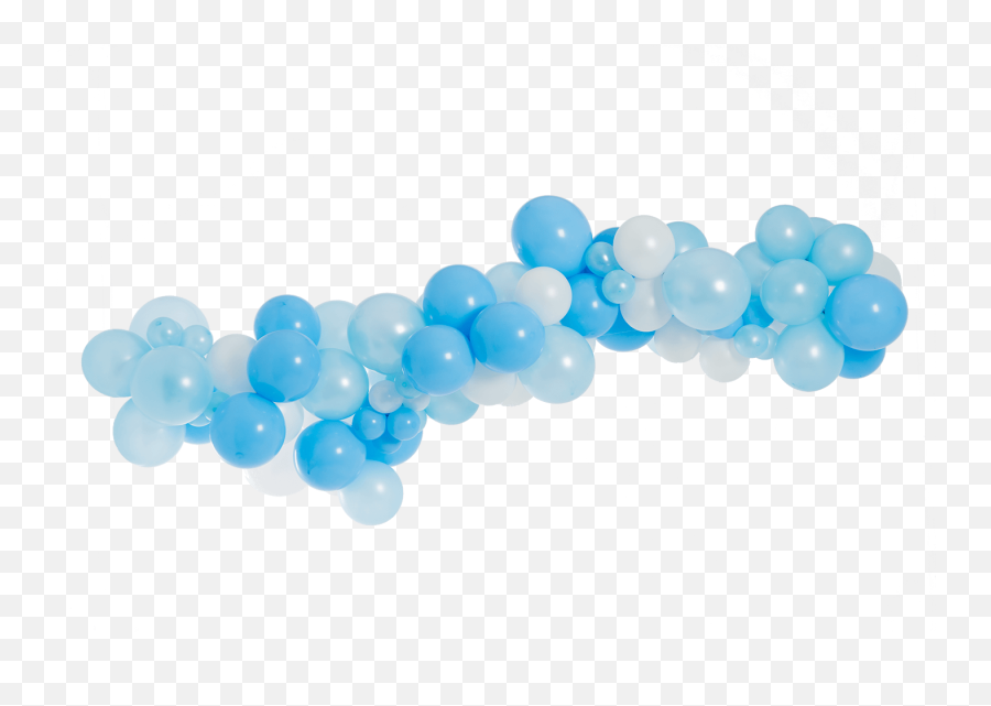 Balloon Garland Kits - Transparent Background Blue Balloons Png Emoji,Blue Balloon Emoji