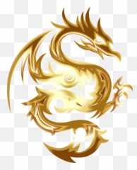 Golden Dragon Goldendragon Sticker - Logo Png Emoji