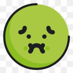 Emoji emoticon face nauseated - Free download Dot
