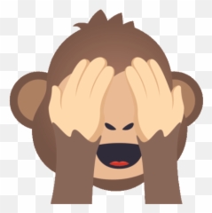 See No Evil Monkey Joypixels Gif - Cartoon Emoji