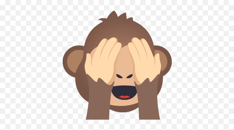 See No Evil Monkey Joypixels Gif - Monkey Gif Cartoon Emoji,See No Evil Emoji