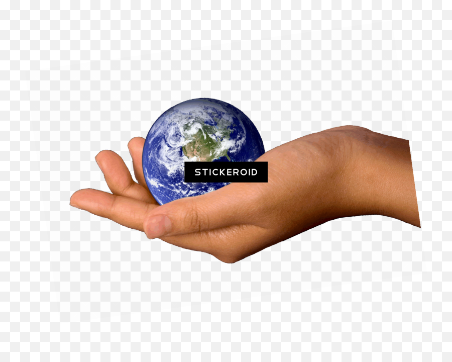 Download Hd Hand Emoji Transparent Png Image - Nicepngcom World On A Hand,Hand Emoji Png