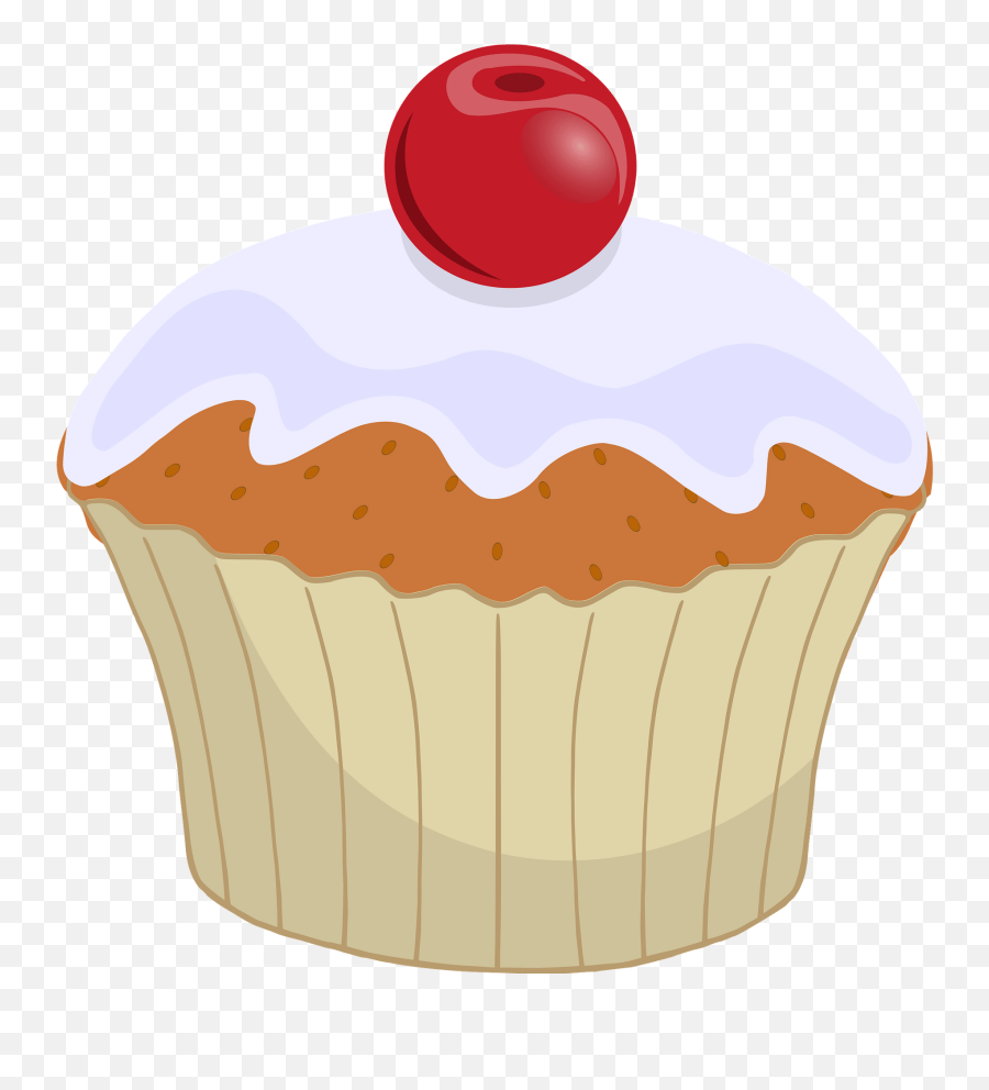 Muffin With A Cherry - Transparent Cupcake Clipart Png Emoji,Muffin Emoji