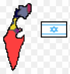 Pixel Art Gallery - Israel Flag Emoji