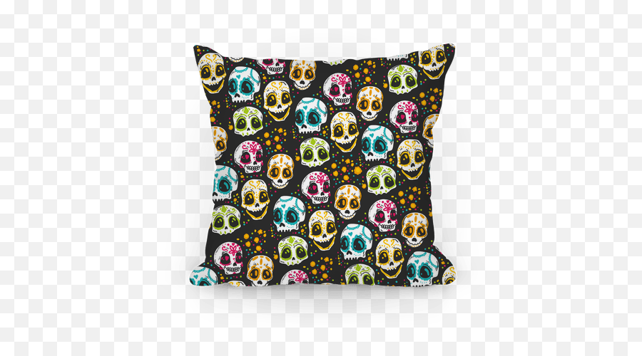 Day Of The Dead Skulls Pillows Lookhuman - Decorative Emoji,Dead Emoticon
