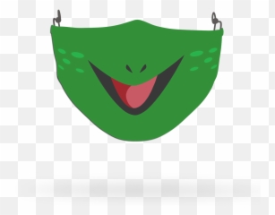 Kids Frog Face Covering Print - Happy Emoji