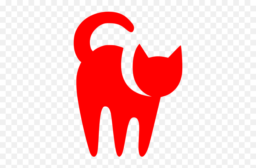 Red Cat Icon - Free Red Animal Icons Language Emoji,Cat Emoticon Facebook