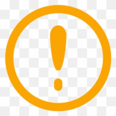 Orange Exclamation Icon - Yellow Png Emoji