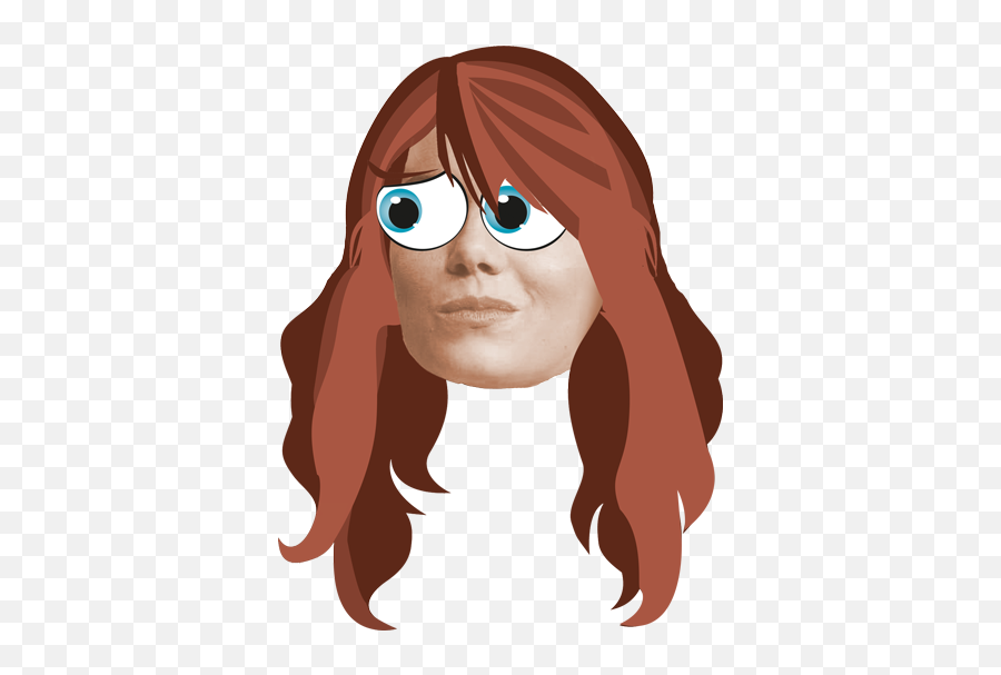 An Emma Stone Emoji For Every Emotion - Hair Design,Emoji With Long Hair