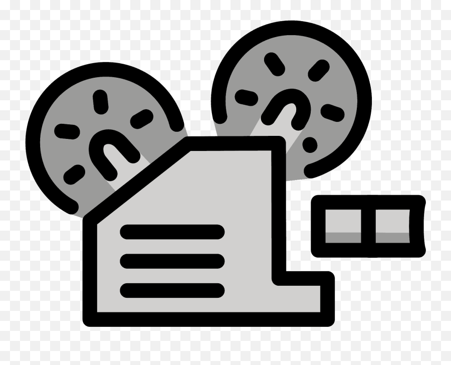 Film Projector Emoji Clipart Free Download Transparent Png - Movie Projector,Movie Clip Emoji