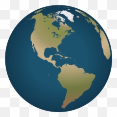 Globe Facing America Vector Image - Globe World Map America Emoji,Turkey Emoji