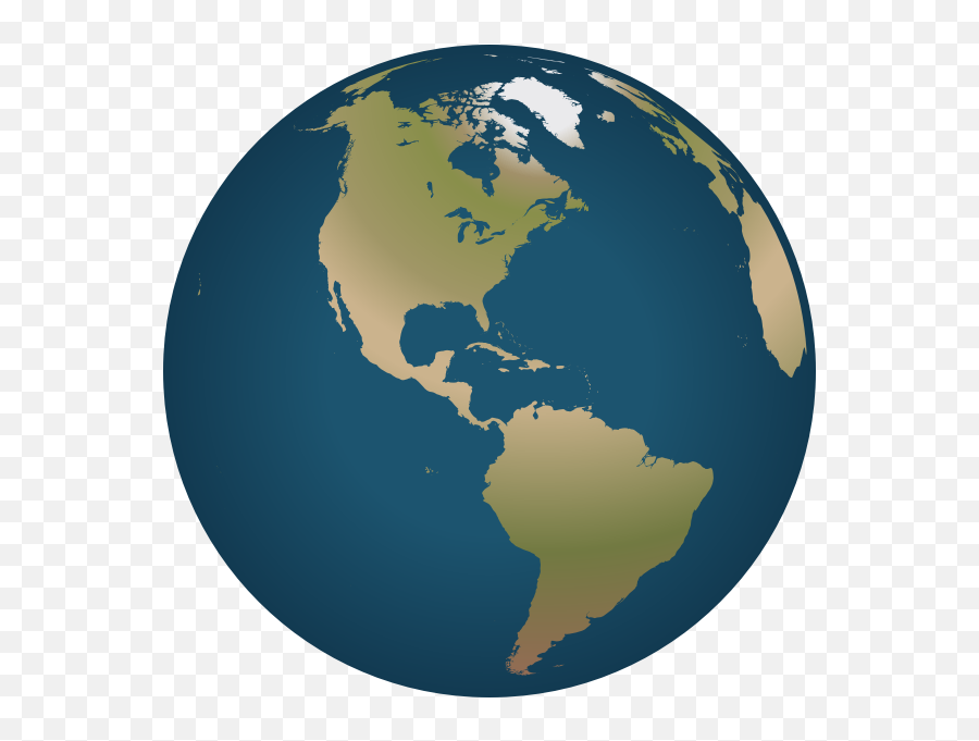 Globe Facing America Vector Image - Globe World Map America Emoji,Turkey Emoji