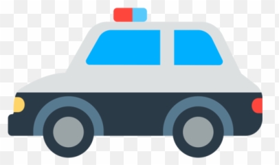 Police Car Emoji - Transparent