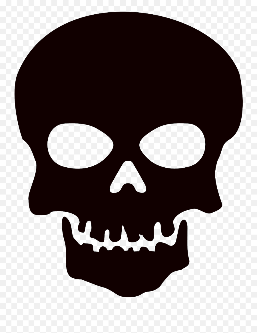 Death Skull Warning Free Vector - Skull Clipart Transparent Background Emoji,Steam Salt Emoticon