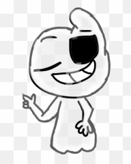 Download Goofball The Goofy Cartoon Ghost By Glittery - Sketch Emoji,Goofy Emoji