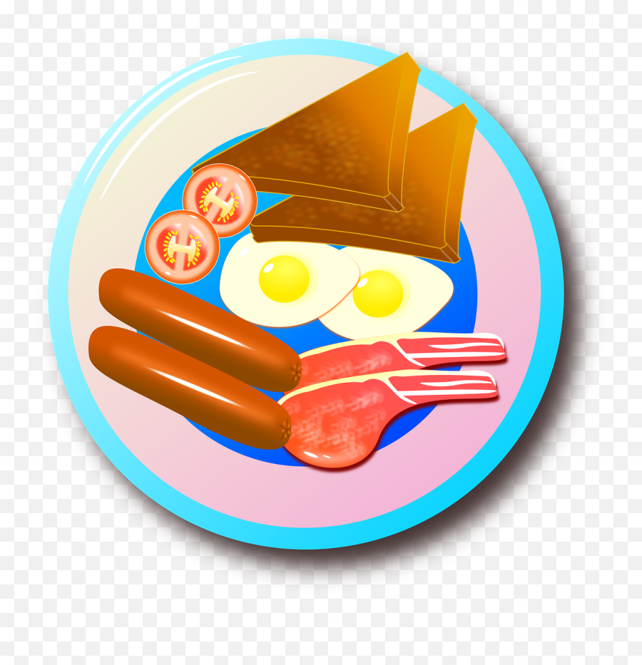 Bacon Breakfast Egg Food Fried - English Breakfast Clip Art Emoji,Egg Roll Emoji