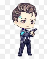 dbh detroitbecomehuman connorrk800 android devie - Im Connor The Android Sent By Cyberlife Fanart Emoji