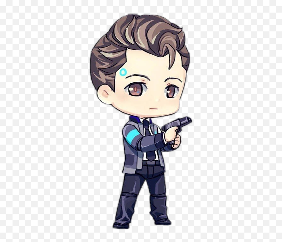 Dbh Detroitbecomehuman Connorrk800 Connor Android Devie - Im Connor The Android Sent By Cyberlife Fanart Emoji,Android Gun Emoji