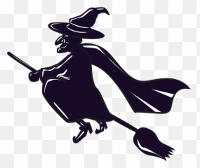 Free Witch On A Broomstick Clipart Download Art - No Background Emoji