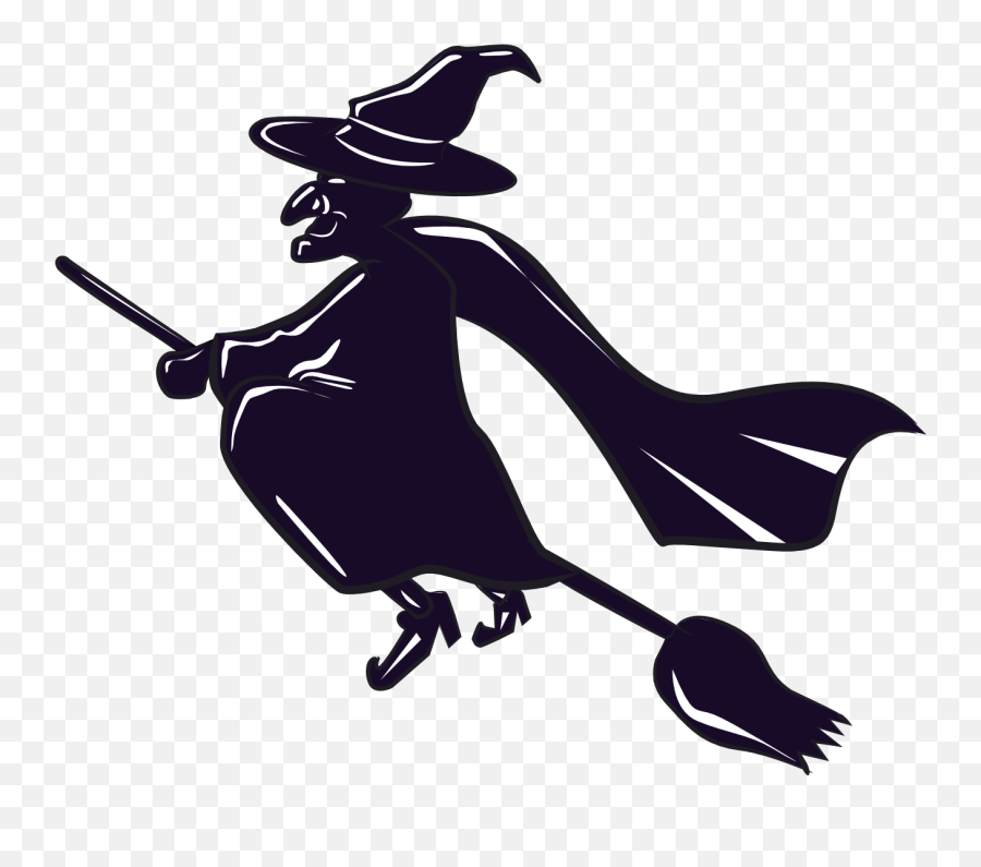 Free Witch On A Broomstick Clipart Download Free Clip Art - Witch On Broomstick No Background Emoji,Broom Emoticon