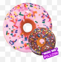 Mini Donut Scented Microbead Pillow - One Pump Willie Emoji,Doughnut Emoji