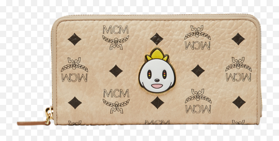 Mcm X Eddie Kang Zip Around Wallet In Visetos - Myl8soc46ig Coin Purse Emoji,Spade Emoticon