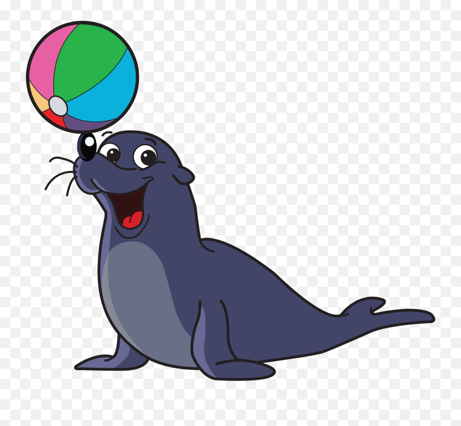 Transparent Sea Lion Clipart - Cartoon Sea Lion Emoji,Sea Lion Emoji
