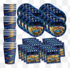 Monster Truck Birthday Party Tableware Kit For 16 Guests - Galore Emoji