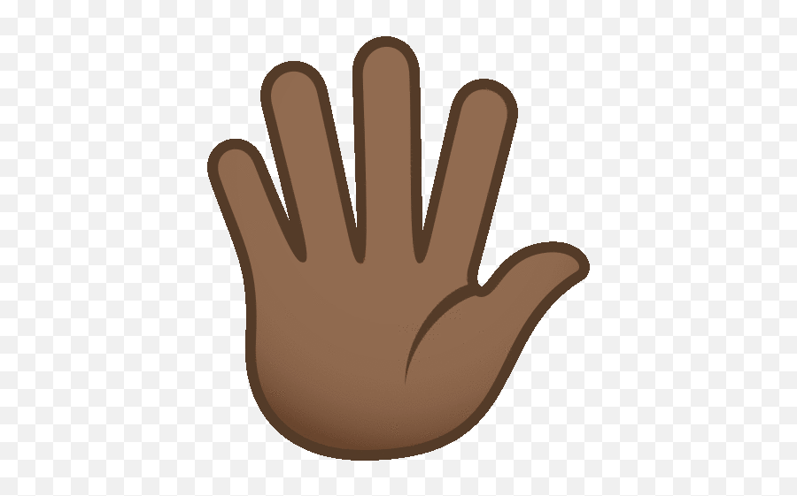 Raised Hand Joypixels Gif - Waving Goodbye Emoji,Raised Hand Emoji