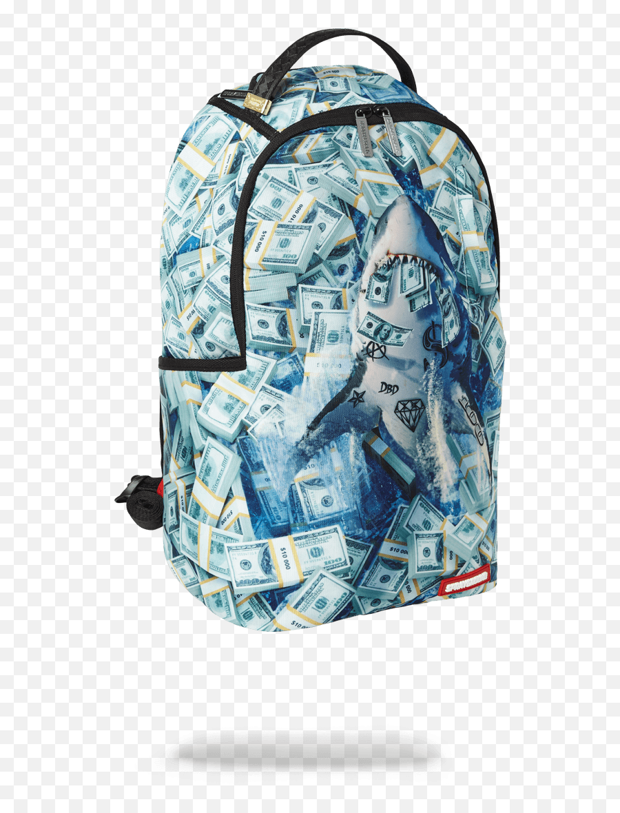 Shark Eat Money Backpack - 2020 Emoji,Emoji Backpacks