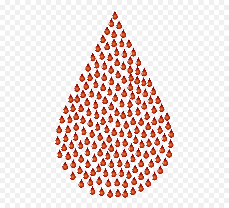 Blood Drop Fractal Type Ii No Bg - Circle With Dots Inside Drops Of Blood Of Jesus Emoji,Blood Type Emoji