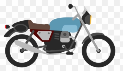Retro Motorcycle Icon - Motorcycle Transparent Background Clipart Emoji,Motorcycle Emoticon