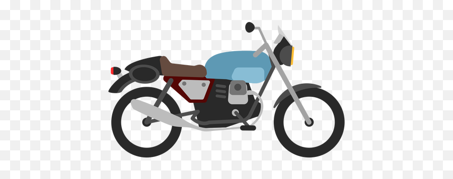 Retro Motorcycle Icon - Motorcycle Transparent Background Clipart Emoji,Motorcycle Emoticon