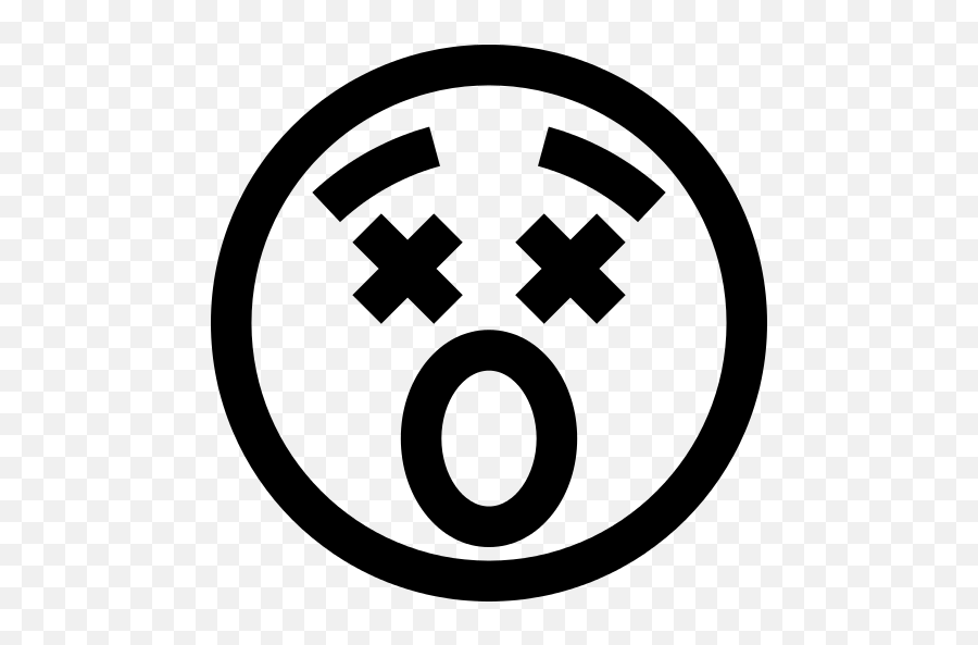 Shocked Emoji Png Icon - Siyah Beyaz Emoji,Shocked Emoji