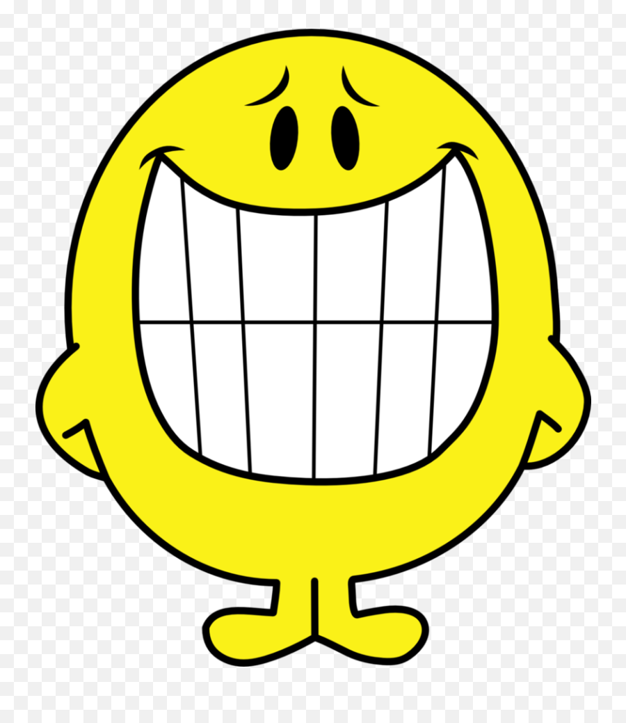 Dont Worry Nice - Mr Men Mr Cheerful Emoji,Worry Emoticon