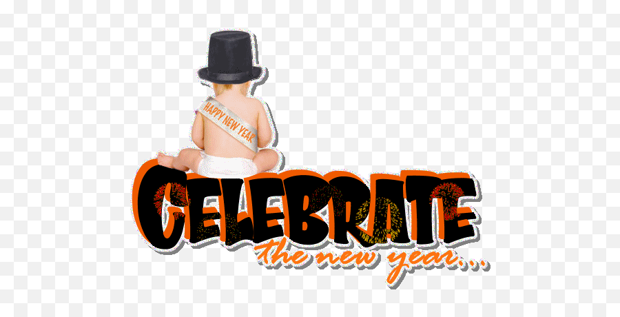 Happy New Year Of The Ox - Baby Happy New Year Animated Gifs Emoji,Happy New Year 2017 Emoji