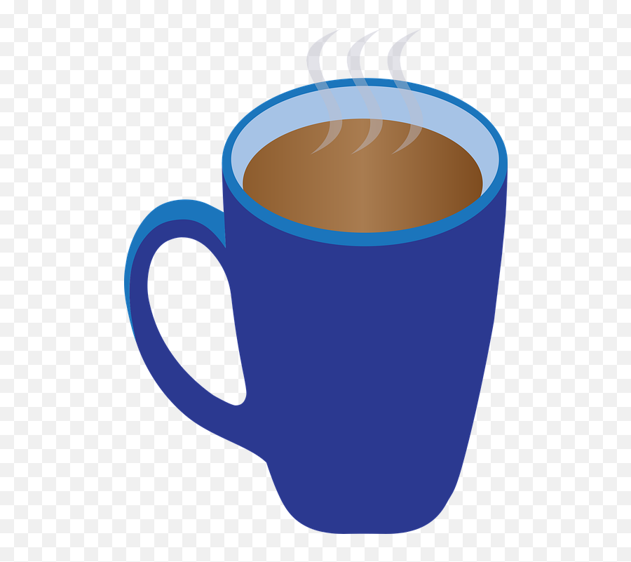 Cup Blue Coffee - Coffee Cup Emoji,Hot Chocolate Emoji