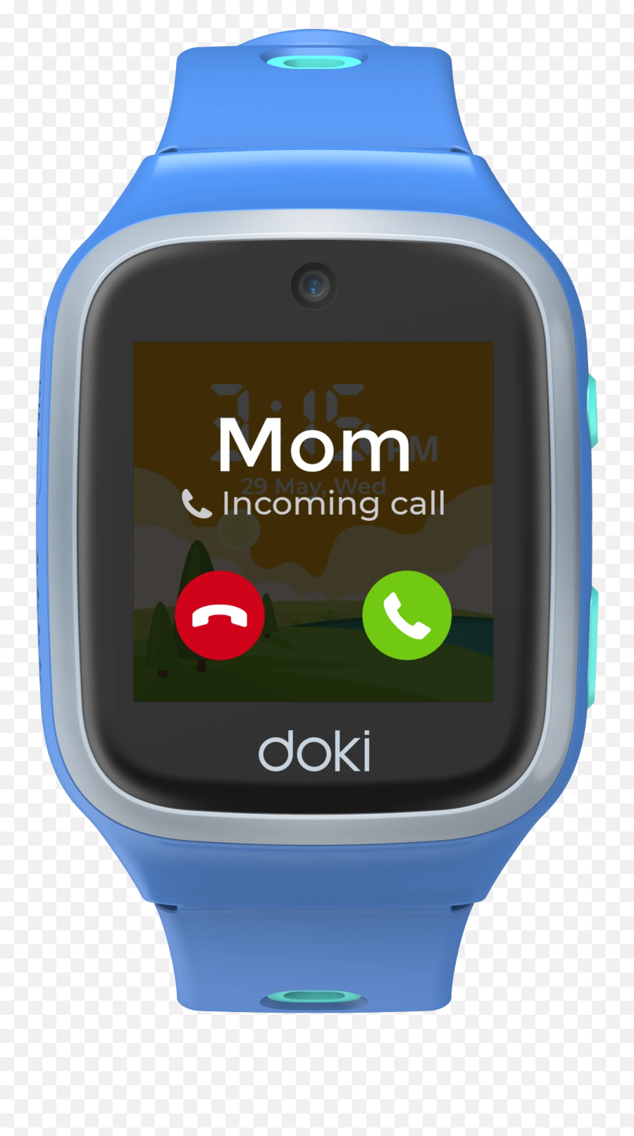 The Best 4g Lte Smartwatch For Kids - Dokipal Smartwatch Wave Blue Emoji,Dookie Emoji