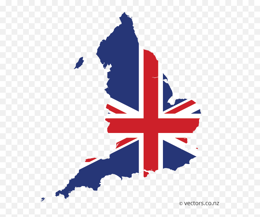 Uk Flag Vector Map Of England - English Flag In Shape Of England Emoji,England Flag Emoji