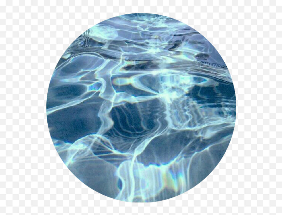 Circle Water Ocean Blue Wave Aesthetic Overlay Tumblr - Blue Aesthetic Emoji,Blue Wave Emoji